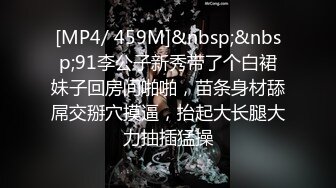 [MP4/ 459M]&nbsp;&nbsp;91李公子新秀带了个白裙妹子回房间啪啪，苗条身材舔屌交掰穴摸逼，抬起大长腿大力抽插猛操