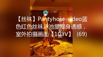 【丝袜】Pantyhose-video蓝色红色丝袜泳池里湿身诱惑，室外拍摄画面【103V】  (69)