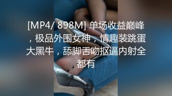 [MP4/ 898M] 单场收益巅峰，极品外围女神，情趣装跳蛋大黑牛，舔脚舌吻抠逼内射全都有